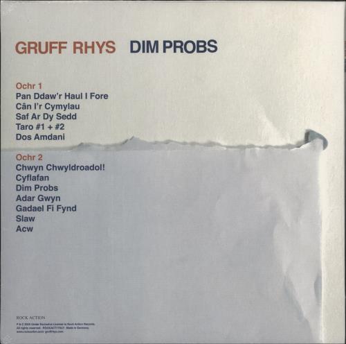 Gruff Rhys Dim Probs - Orange Vinyl - Sealed vinyl LP album (LP record) UK GUFLPDI876780