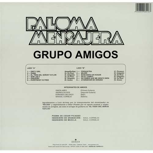 Grupos Amigos Paloma Mensajera vinyl LP album (LP record) Spanish GR_LPPA406283