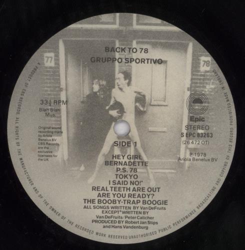 Gruppo Sportivo Back To 78 vinyl LP album (LP record) UK GRVLPBA836271