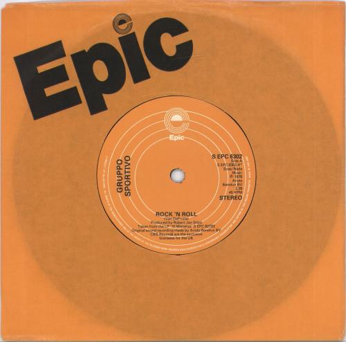 Gruppo Sportivo Rock 'N Roll 7" vinyl single (7 inch record / 45) UK GRV07RO702299