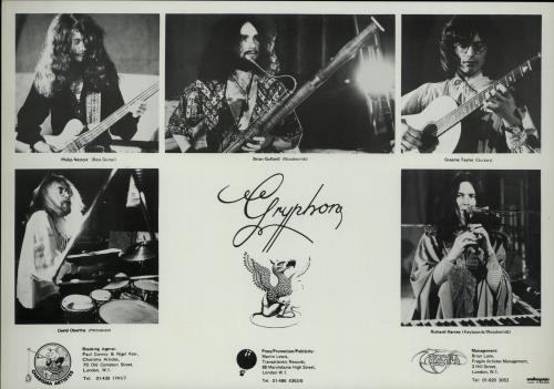 Gryphon Midnight Mushrumps + Poster, Booklet + Press Pack vinyl LP album (LP record) UK GRYLPMI655650