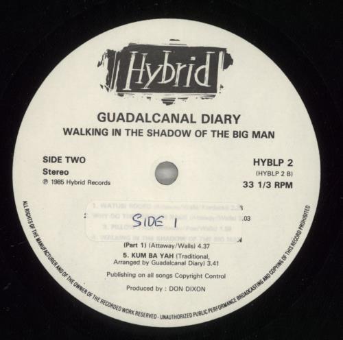 Guadalcanal Diary Walking In The Shadow Of The Big Man vinyl LP album (LP record) UK GDLLPWA684443