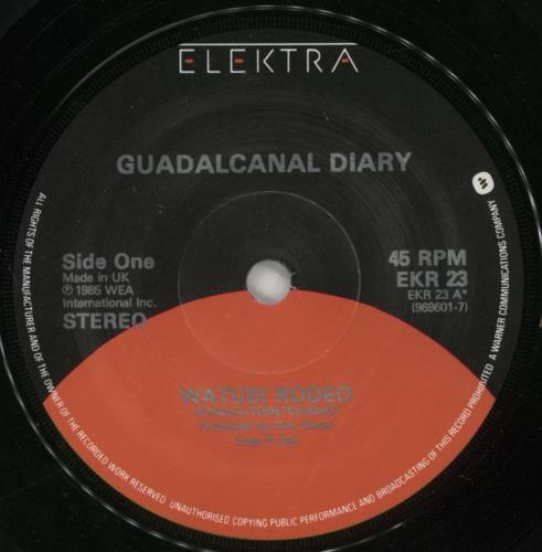 Guadalcanal Diary Watusi Rodeo - P/s 7" vinyl single (7 inch record / 45) UK GDL07WA866184