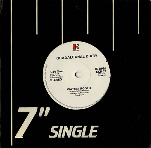 Guadalcanal Diary Watusi Rodeo 7" vinyl single (7 inch record / 45) UK GDL07WA103033
