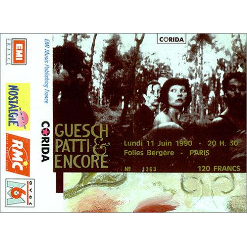 Guesch Patti Concert Ticket Stubb concert ticket Dutch GUSTICO413990