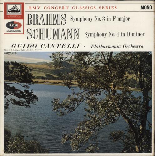 Guido Cantelli Brahms Symphony No. 3 In F Major Opus 90, Schumann Symphony No. 4 In D Minor Opus 120 vinyl LP album (LP record) UK GXKLPBR879540
