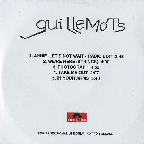 Guillemots Annie Let's Not Wait CD-R acetate UK GBQCRAN478397