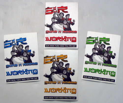 Guns N Roses 2002 Tour Passes - Rectangular tour pass US GNRTPTO427763