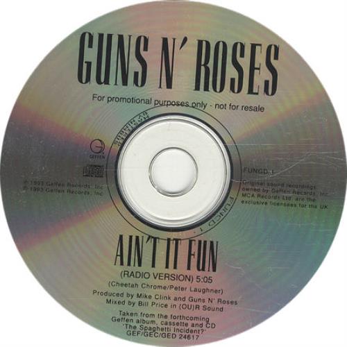 Guns N Roses Ain't It Fun CD single (CD5 / 5") UK GNRC5AI24556