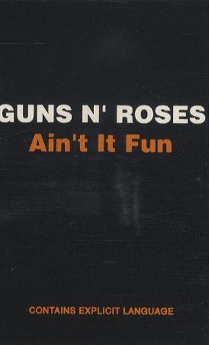 Guns N Roses Ain't It Fun cassette single UK GNRCSAI48619
