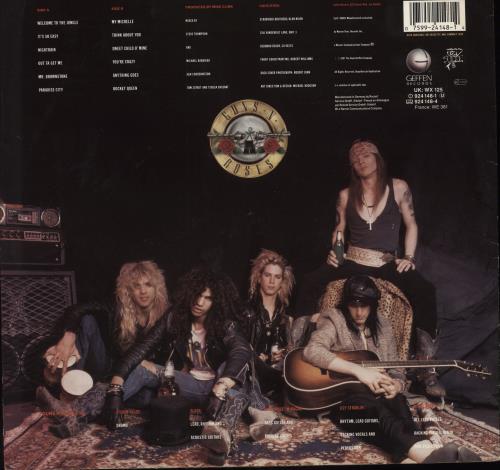 Guns N Roses Appetite For Destruction + 2 Hypestickers vinyl LP album (LP record) German GNRLPAP780943