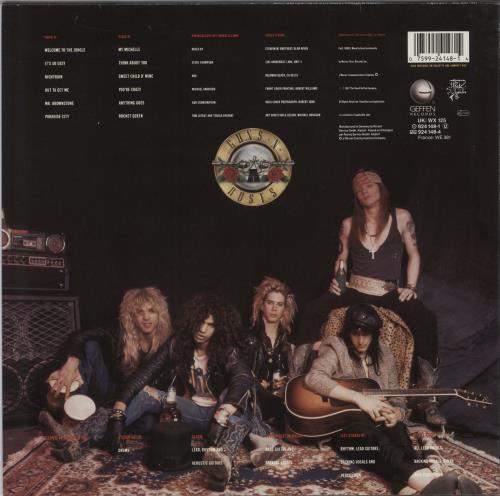 Guns N Roses Appetite For Destruction - 1st + Hype Sticker vinyl LP album (LP record) UK GNRLPAP790587