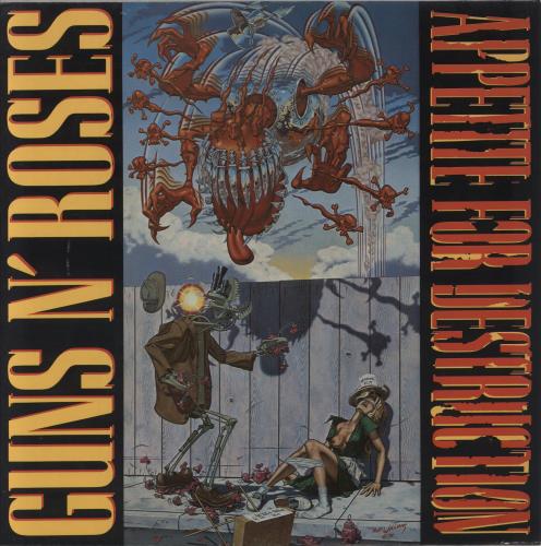 Guns N Roses Appetite For Destruction - 1st - EX vinyl LP album (LP record) UK GNRLPAP802558
