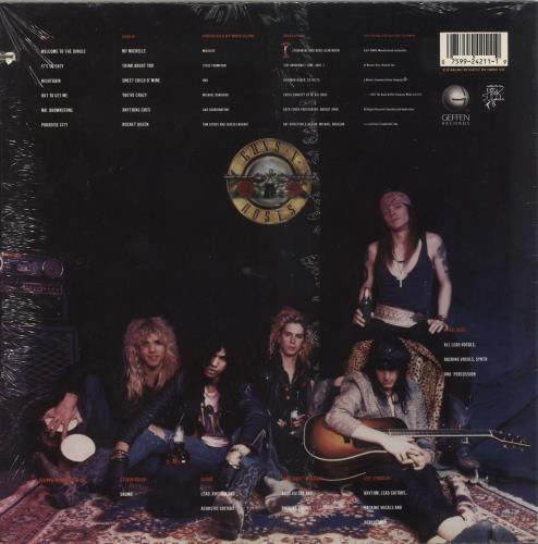 Guns N Roses Appetite For Destruction - Cross Sleeve - Hype Stickered Shrink vinyl LP album (LP record) US GNRLPAP866145