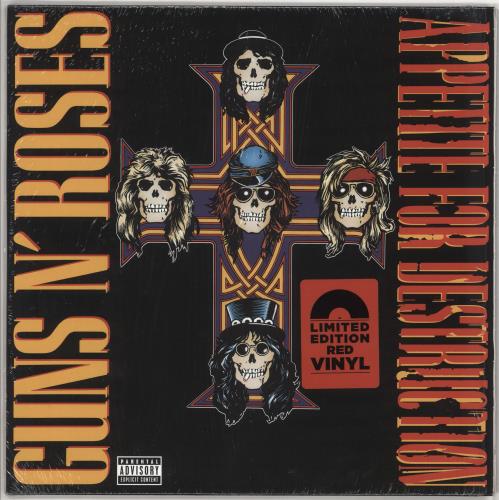 Guns N Roses Appetite For Destruction - Red Vinyl vinyl LP album (LP record) UK GNRLPAP722442