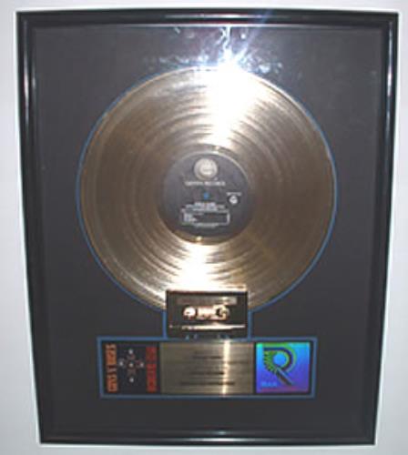 Guns N Roses Appetite For Destruction award disc US GNRAWAP282722