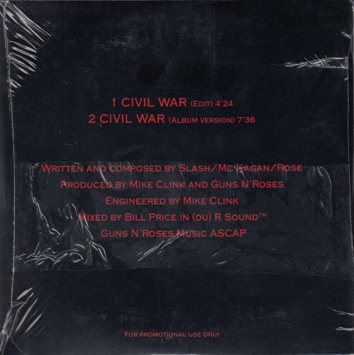 Guns N Roses Civil War - Sealed CD single (CD5 / 5") French GNRC5CI20146