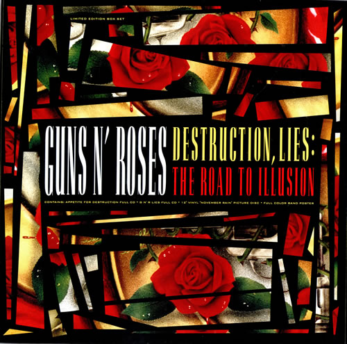 Guns N Roses Destruction, Lies: The Road To Illusion box set German GNRBXDE393258