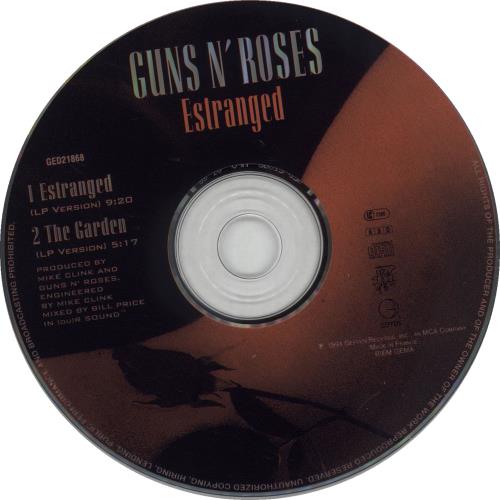 Guns N Roses Estranged CD single (CD5 / 5") French GNRC5ES456506