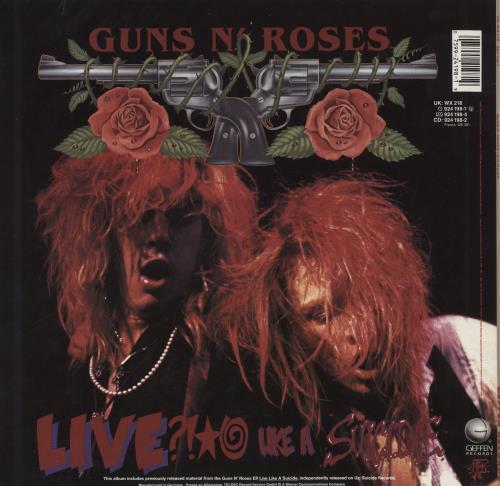 Guns N Roses GN'R Lies - 1st Uncensored Sleeve - Double Stickered vinyl LP album (LP record) UK GNRLPGN330926