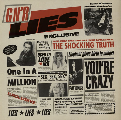 Guns N Roses GN'R Lies vinyl LP album (LP record) Dutch GNRLPGN579100