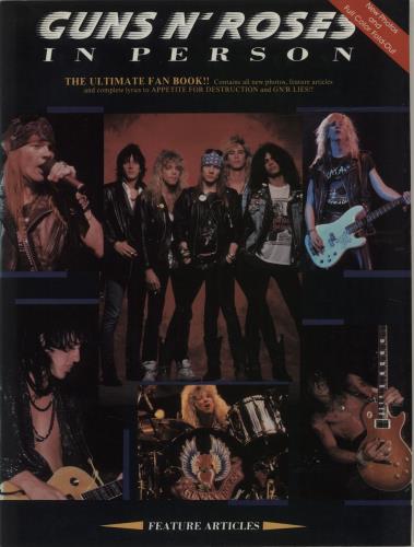 Guns N Roses In Person book UK GNRBKIN393280