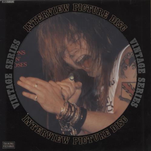 Guns N Roses Interview Picture Disc + Black Sleeve picture disc LP (vinyl picture disc album) UK GNRPDIN317831
