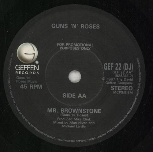 Guns N Roses It's So Easy 7" vinyl single (7 inch record / 45) UK GNR07IT59276