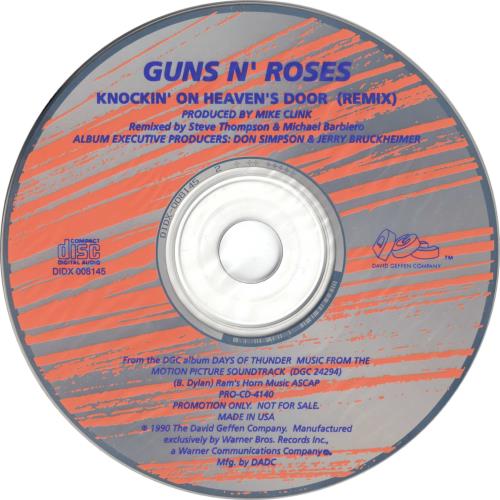 Guns N Roses Knocking On Heaven's Door CD single (CD5 / 5") US GNRC5KN27122
