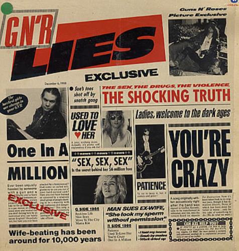 Guns N Roses Lies vinyl LP album (LP record) Mexican GNRLPLI251906