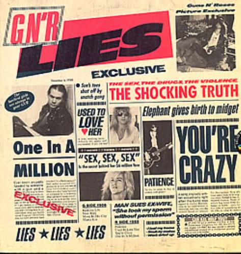 Guns N Roses Lies vinyl LP album (LP record) Venezuelan GNRLPLI266548