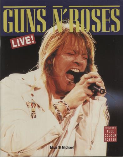 Guns N Roses Live! book UK GNRBKLI280715