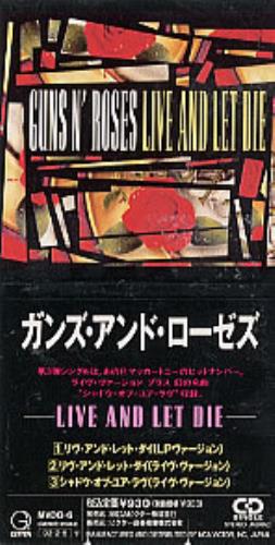Guns N Roses Live And Let Die 3" CD single (CD3) Japanese GNRC3LI135734