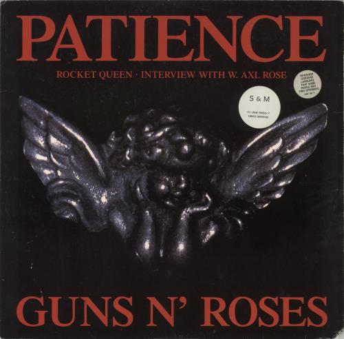 Guns N Roses Patience 12" vinyl single (12 inch record / Maxi-single) UK GNR12PA849695