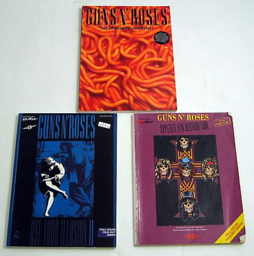 Guns N Roses Set Of Three Music Books book UK GNRBKSE405191