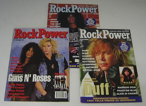 Guns N Roses Slash & Duff 'Rock Power' Magazines magazine US GNRMASL360928