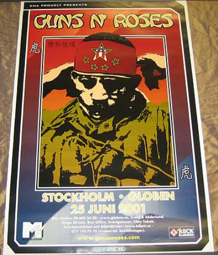 Guns N Roses Stockholm poster Swedish GNRPOST360426