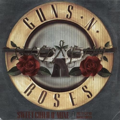 Guns N Roses Sweet Child O' Mine - Metallic sleeve - EX 12" vinyl single (12 inch record / Maxi-single) UK GNR12SW393254