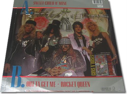 Guns N Roses Sweet Child O' Mine - Metallic sleeve - EX 12" vinyl single (12 inch record / Maxi-single) UK GNR12SW393254