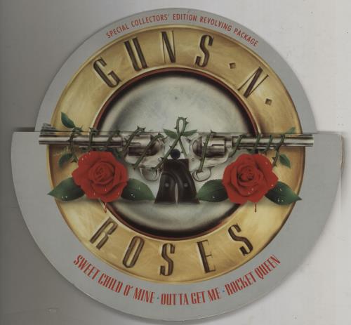 Guns N Roses Sweet Child O' Mine - Revolving Sleeve - EX 10" vinyl single (10 inch record) UK GNR10SW753475