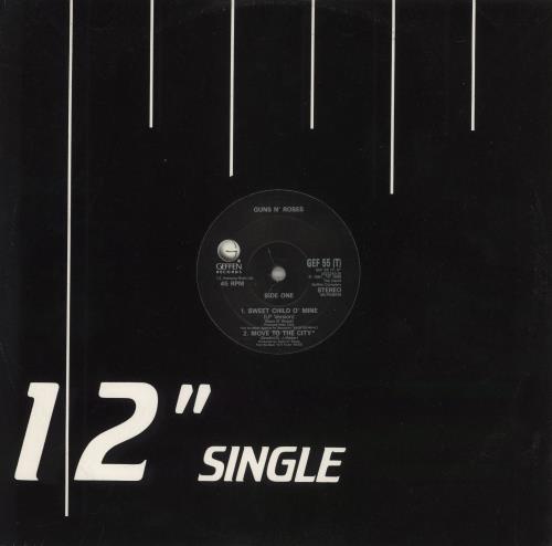 Guns N Roses Sweet Child O Mine 12" vinyl single (12 inch record / Maxi-single) UK GNR12SW731847