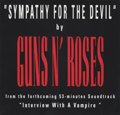 Guns N Roses Sympathy For The Devil + sleeve CD single (CD5 / 5") US GNRC5SY39159