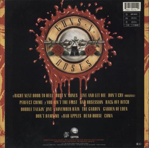 Guns N Roses Use Your Illusion I - EX 2-LP vinyl record set (Double LP Album) UK GNR2LUS571765