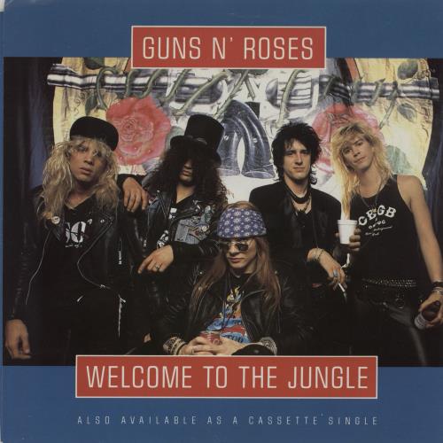 Guns N Roses Welcome To The Jungle 7" vinyl single (7 inch record / 45) US GNR07WE58264