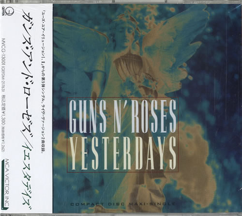Guns N Roses Yesterdays CD single (CD5 / 5") Japanese GNRC5YE144039