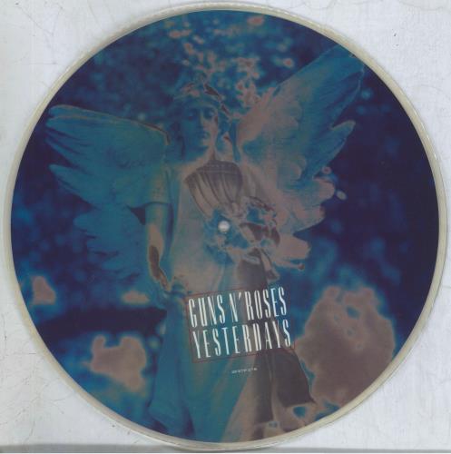 Guns N Roses Yesterdays 12" vinyl picture disc (12 inch picture record) UK GNR2PYE827896