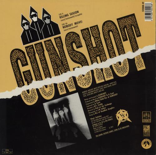 Gunshot Killing Season / Nobody Move! 12" vinyl single (12 inch record / Maxi-single) UK GVU12KI754937