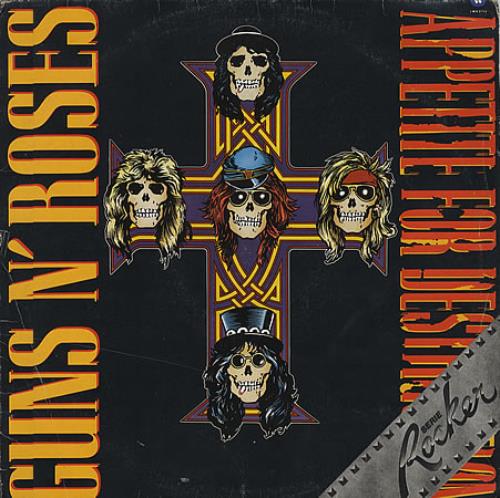 Guns N Roses Appetite For Destruction - Cross Slv Mexican vinyl LP 
