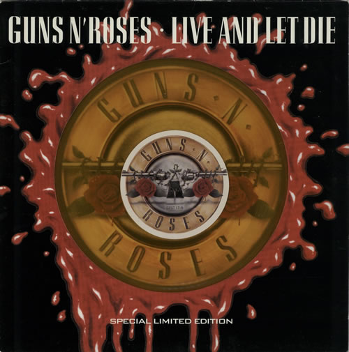 Guns N Roses Live And Let Die - Orange UK 12