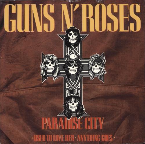 Guns N Roses Paradise City - EX 12" vinyl single (12 inch record / Maxi-single) UK GNR12PA499331